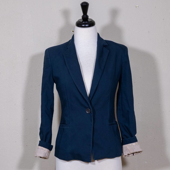Zara Jackets & Blazers - Zara SZ S navy blue blazer